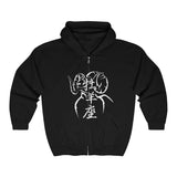 Aries - Unisex Heavy Blend™ Full Zip Hooded Sweatshirt