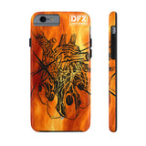 DFZ Glass Heart on Fire  - Case Mate Tough Phone Cases