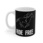 Horseback Free - White Ceramic Mug