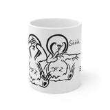Hear No Evil Zzzz sloths- White Ceramic Mug