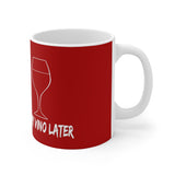 Why I Run - White Ceramic Mug Red