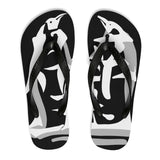 Kanji Penguin Unisex Flip-Flops