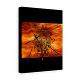 Glass Heart on Fire Canvas Gallery Wraps