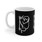 Simple Sloth - White Ceramic Mug