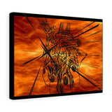 Glass Heart on Fire Canvas Gallery Wraps