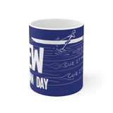 Crew (rowing-blue) - White Ceramic Mug
