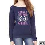 Small Town Girl Wide neck Sweatshirt