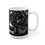 My Happy Place (black) - White Ceramic Mug