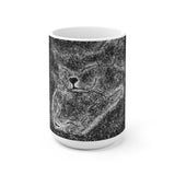 Starry Love Cats - White Ceramic Mug
