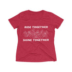 Ride Together Shine Together Women's Heather Wicking Tee