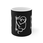 Simple Sloth - White Ceramic Mug