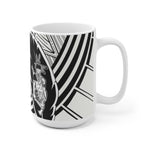 Black Feather - White Ceramic Mug