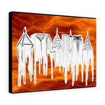ATLANTA Bold on Fire - Canvas Gallery Wraps
