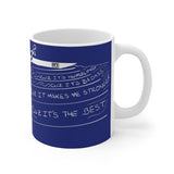 Crew (rowing-blue) - White Ceramic Mug