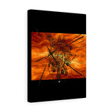 Glass Heart on Fire Canvas Gallery Wraps