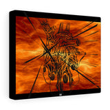 Glass Heart on Fire Canvas Gallery Wraps