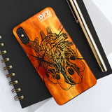 DFZ Glass Heart on Fire  - Case Mate Tough Phone Cases