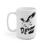 DFZ Eagle w Wolves - White Ceramic Mug