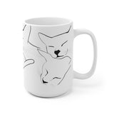 Cat Love - White Ceramic Mug
